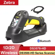 Symbol Zebra DS3578-HD 2D Imager Wireless Bluetooth Barcode Scanner with Cradle