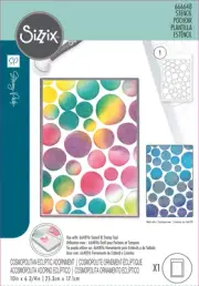 Sizzix A5 Cosmopolitan Stencil By Stacey Park-Ecliptic Adornment 5A002179-1G40Y