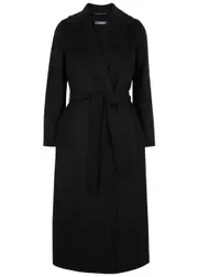 S Max Mara Poldo Wool Coat - Black - 10 10