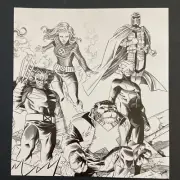 Age Of Apocalypse B&W Marvel Comic Book Mini Poster 8x9 Greg Horn