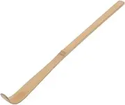 Bamboo Matcha Scoop Japanese Chashaku Hooked Green Tea Spoon for Tea Ceremony White 18cm Durable and Attractive