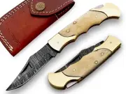 Lot of 5pcs Handmade Damascus steel Folding Knife, pocket knife AN/007