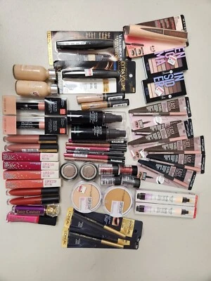 50 pcs Bulk Wholesale Cosmetics Makeup Lot Loreal,Revlon,NYX,Maybelline,Almay