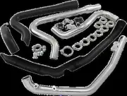 Cobra Black True Dual Head Pipe Header Harley Ultra Limited CVO 17-21