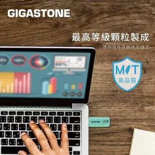 【GIGASTONE 立達】128GB USB3.1/3.2 Gen 1 極簡滑蓋隨身碟 UD-3202白(128G USB3.2高速隨身碟)