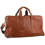 Pierre Cardin Rustic Leather Business/Overnight Travel Bag 51cm Cognac