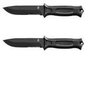 Gerber Strong Arm Serrated FB Knife (Black) - Box US