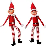 Pack of 2 Elf Plush with Vinyl Face - Elves Behavin' Badly