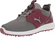[PUMA] Men's Golf Shoes, Grey Black Silver Black 02, 10