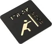 Generic Doors Push Pull Signs, Push Pull Sticker Sign, Restroom Sign Acrylic Door Signage, Side Door Signs, for Restaurants Cafe Shop, Style B Pushing
