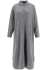 [MR MITTENS] MR MITTENS long merino wool max chemisier XS/S Grey