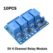 10PCS 4 Four Channel Relay DC5V Optocoupler Module For Arduino PIC ARM AVR