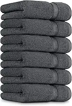 Utopia Towels Premium Hand Towels - 100% Combed Ring Spun Cotton, Ultra Soft and Highly Absorbent, 600 GSM Exrta Large Hand Towels 41 x 71 cm, Hotel & Spa Quality Hand Towels (6-Pack - Grey)