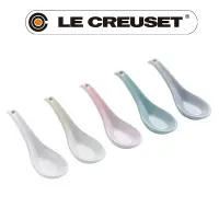 在飛比找PChome24h購物優惠-LE CREUSET-瓷器悠然恬靜系列中式湯匙組 5入 (棉