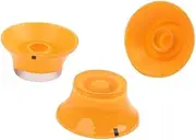 Kisangel 3-Pack Yellow Guitar Volume Tone Control Knobs Black Marks Vintage Look for Electric Bass Guitars