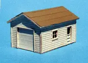 Blair Line - One-Car Garage -- 2-3/4 x 1-3/4" 6.8 x 4.4cm - Kit - HO