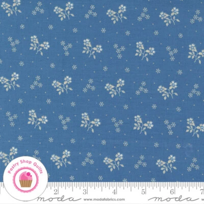 Moda NEWPORT 14934 14 Blue Floral MINICK & SIMPSON Quilt Fabric