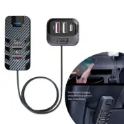 66W 6 Ports Multi USB Car Charger USB C PD QC3.0 Fast Charger with 1.5m Cable
