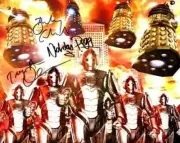 Doctor Who Autograph: TRACEY ANN OBERMAN, BARNABY EDWARDS & NICHOLAS PEGG Signed