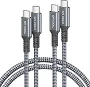 [Basesailor] iPhone 16 15 Pro Max Charger Cable 2M/2Pack,USB C to USB C 100W Fast Charging Power Cord for Apple iPad 10 10th,Air 4 5 4th 5th Gen,Mini 7,Samsung Galaxy Z Flip Fold,S23 S24 S25,A54,Tab S9