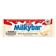 935438 1 x 90g PACKET NESTLE MILKYBAR SMOOTH AND CREAMY WHITE CHOCOLATE BLOCK