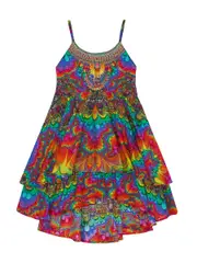 KIDS LAYERED DRESS 12-14 COMING DOWN FROM COSMOS