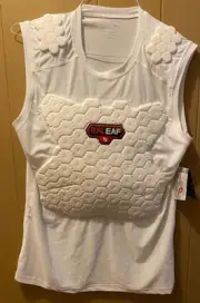 Baleaf Men’s Sleeveless Padded Shirt Padding Chest Abdomen Baseball Large.