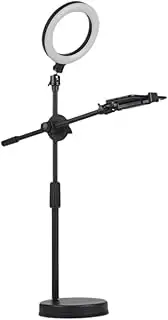 ZGUZMCMK Ring Light for Desk with Stand Camera Projector Stand Quick Installation Flexible Over Head Arm for Video Recording Painting, Liftable