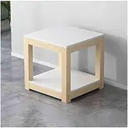 Printer Table Simple Office Printer Storage Rack Wooden Floor Standing Rack Multi-Layer Copier Stand Printer Shelf(Beige)