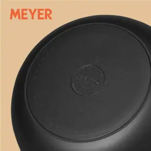 【MEYER 美亞】Accent微金亞光黑-陽極氧化22cm不沾鍋單柄萬用深湯鍋(IH.電磁爐.洗碗機適用/鍋深9cm)