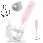 Milk Frother Handheld Rechargeable Milk Foamer Electric Mini Drink Mixer with...