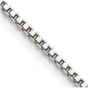 [JewelryWeb] 925 Sterling Silver Solid Polished 1.4mm Box Chain Necklace Lobster Claw Jewelry Gifts for Women - Length Options: 41 46 51 56 61 66 71 76 91