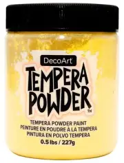 DecoArt Tempera Powder 0.5lb-Yellow