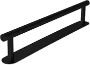 Joeji's Self Adhesive Towel Rail Stainless Steel Bathroom Towel Holder 40cm - Drill Free Perfect for both Hand Towels and Large Towels - Multiuse Towel Holders for Bathroom and Kitchen - Matte Black