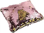 CLISPEED Fashion Purse for Women Zippered Sequined Cosmetic Bag Stylish Storage Handbag for Parties and Everyday Use Yellow Mermaid Scale Design