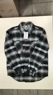 Alpine Design Shacket Womens Black Plaid Trail, Choose Size, NEW!!