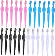 BAZEITFLOW Tool 24pcs Eyebrow Trimmer Multi-purpose Razor for Face Neck for Travel Home
