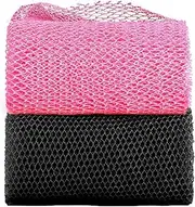 2Pcs African Exfoliating Net, African Exfoliating Sponge, Nylon Back Scrubbers, Shower Sponge Body Sponge, Deep Cleaning African Net Bathing Sponge for Men and Women 80 × 30cm