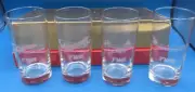 Trans World Airlines TWA Set Of 4 Etched Glasses Highball EXTREMELY RARE NEW