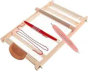 Kisangel DIY Boys and Girls Wooden Loom Craft Loom Weaving Kit Educational Toy for Toddlers Preschoolers Knitting Kit Toys