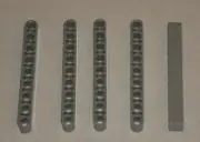 LEGO NEW Light Bluish Grey Beam 9 (5x) 6102449 Brick 64289