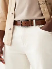 Tan Brown Signature Formal Belt (B45137) | $45