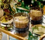 Elton John by Slatkin + Co. S/2 14oz Woodsmoke Vanilla Candles