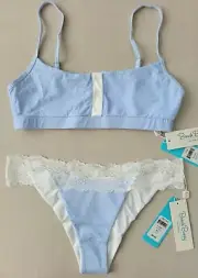 NWT BEACH BUNNY Lola Bralette & Lady Lace Skimpy Bottom, Size XL