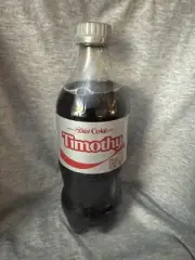 Share a Coke with Timothy 2025 Personalized Gift Coca~Cola Bottle 20oz Diet