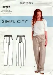 Simplicity Sewing Pattern 9050 Misses Pants Sewing Pattern Size 6-14 NEW