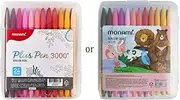 Monami Plus 3000 Office Sign Pen Water Based Ink 24 Color Pen Complete Set!