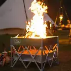 Fire Pit 18 Inch Outdoor Wood Burning Fire Pit,Portable Fire Pit for Camping, Be