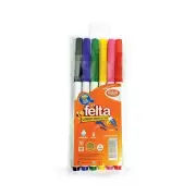 COLOUR PEN FELTA 6 COLOURS