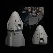 SpaceX Crew Dragon NASA 1:55 Astronaut dragon ship model